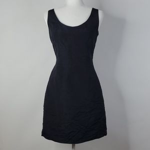 Jenni Kayne Black Ruched Silk Mini Dress Sz 8